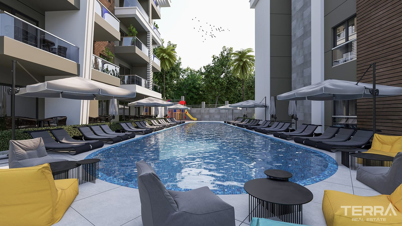 Aydın, Kuşadası'nda Yüzme Havuzlu Sitede Satılık Sıfır Daireler - 115503