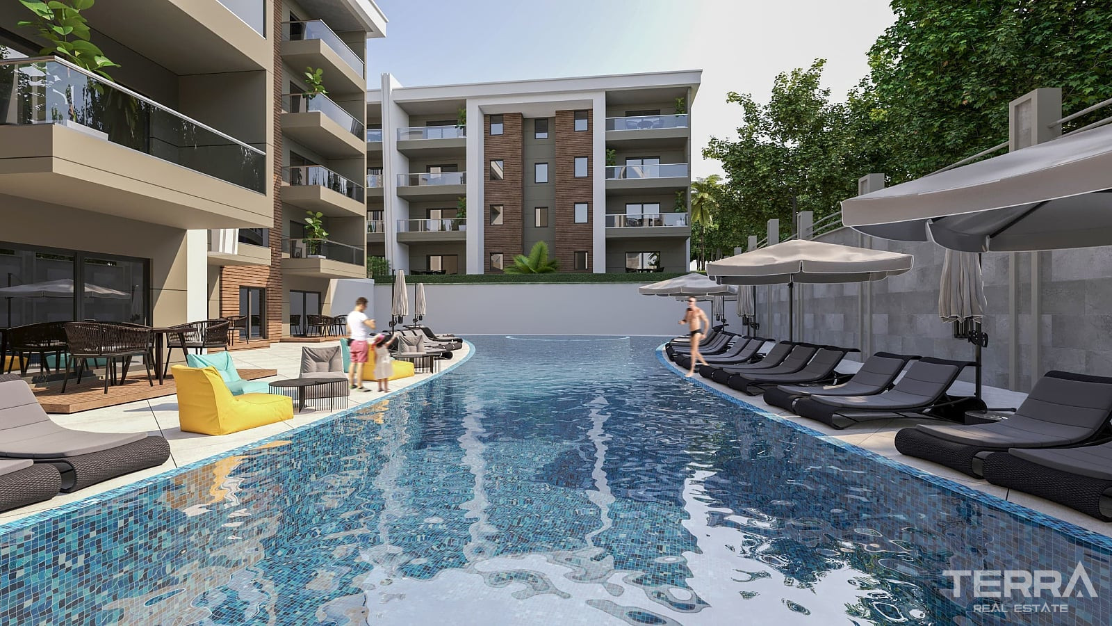Aydın, Kuşadası'nda Yüzme Havuzlu Sitede Satılık Sıfır Daireler - 115510