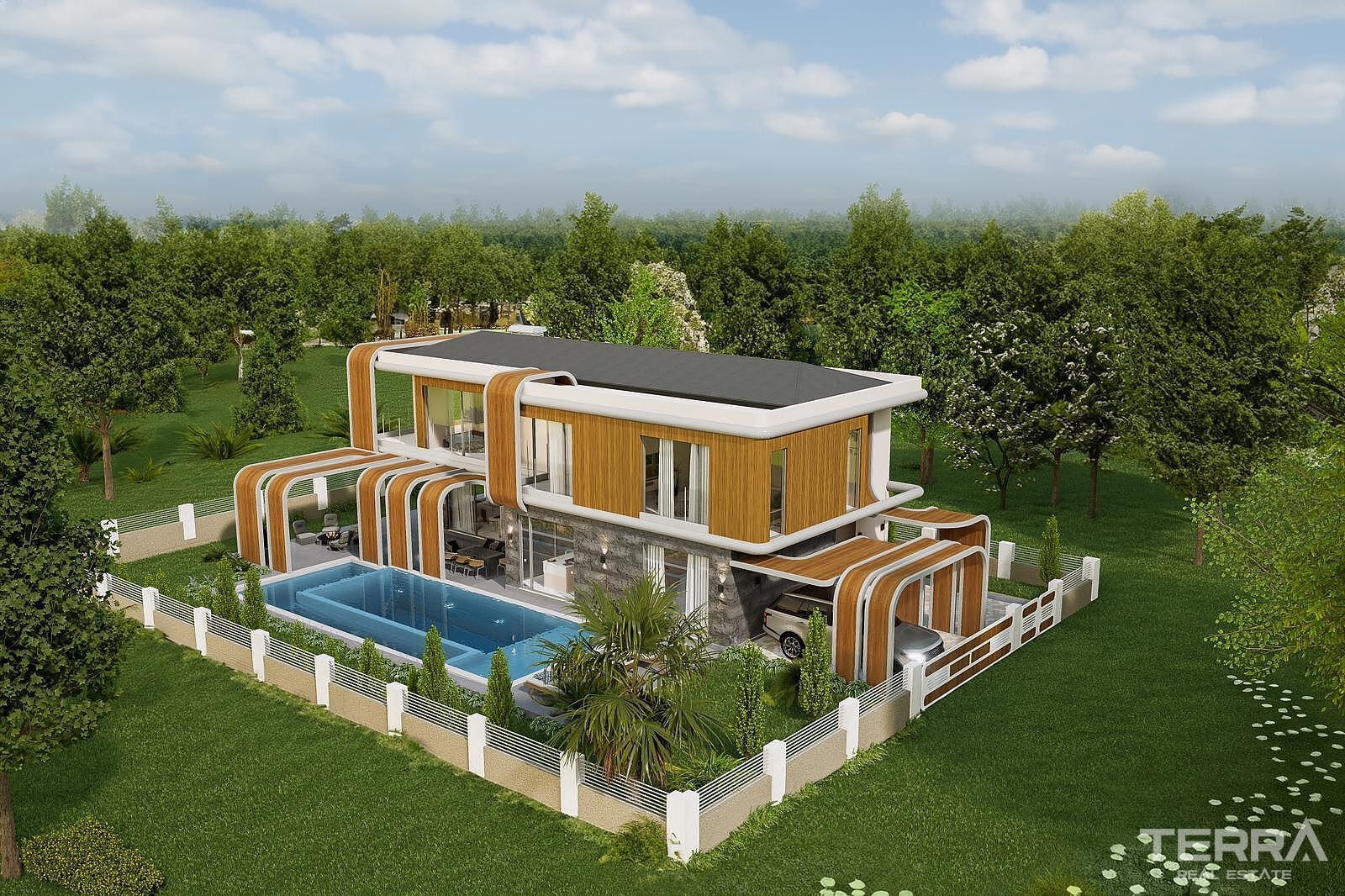 Villa with Private Pool for Sale in Kuşadası, Aydın - 115590