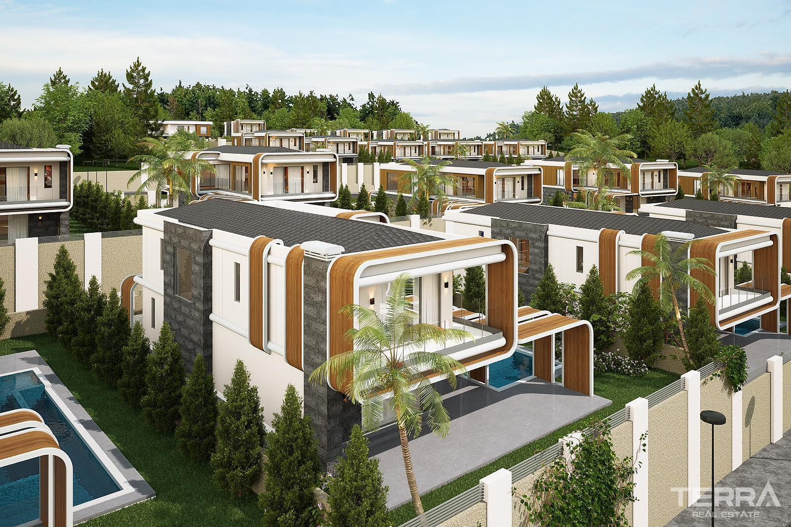 Villa with Private Pool for Sale in Kuşadası, Aydın - 115594