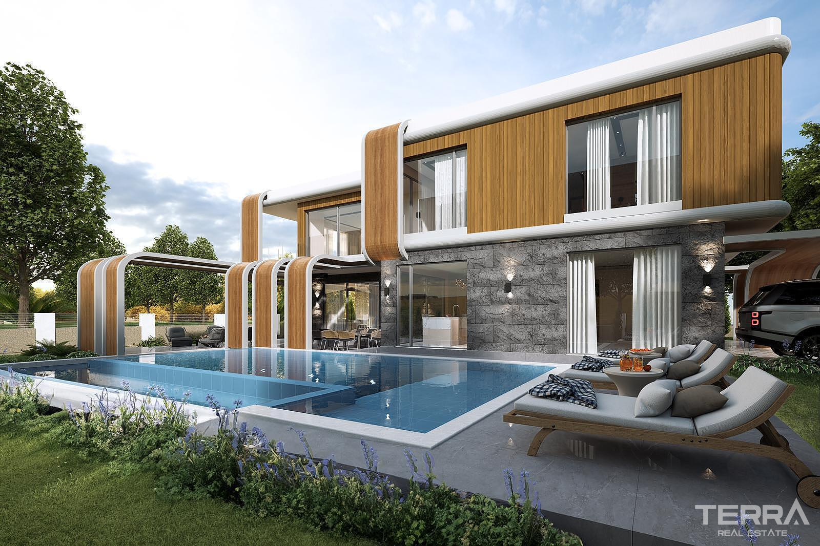 Villa with Private Pool for Sale in Kuşadası, Aydın - 115596