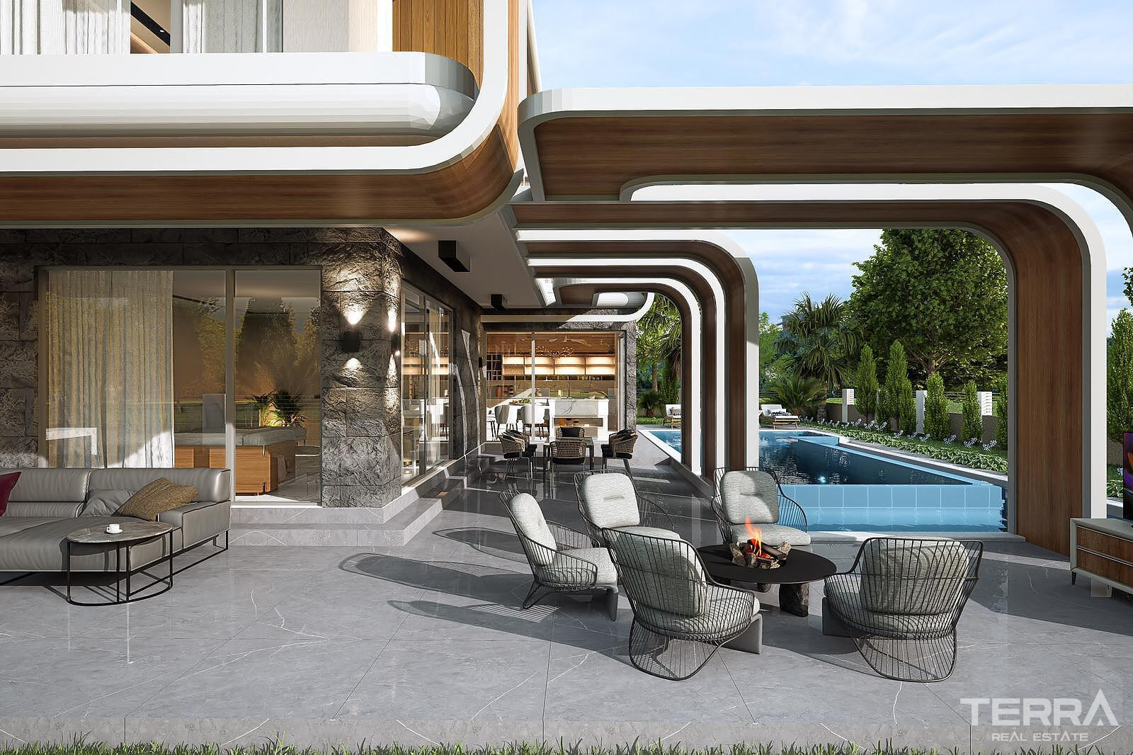 Villa with Private Pool for Sale in Kuşadası, Aydın - 115599