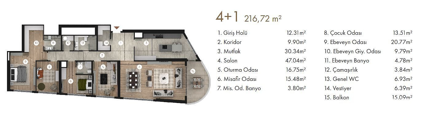 Luxury Apartments for Sale in Çankaya, Ankara, Turkey - 115697