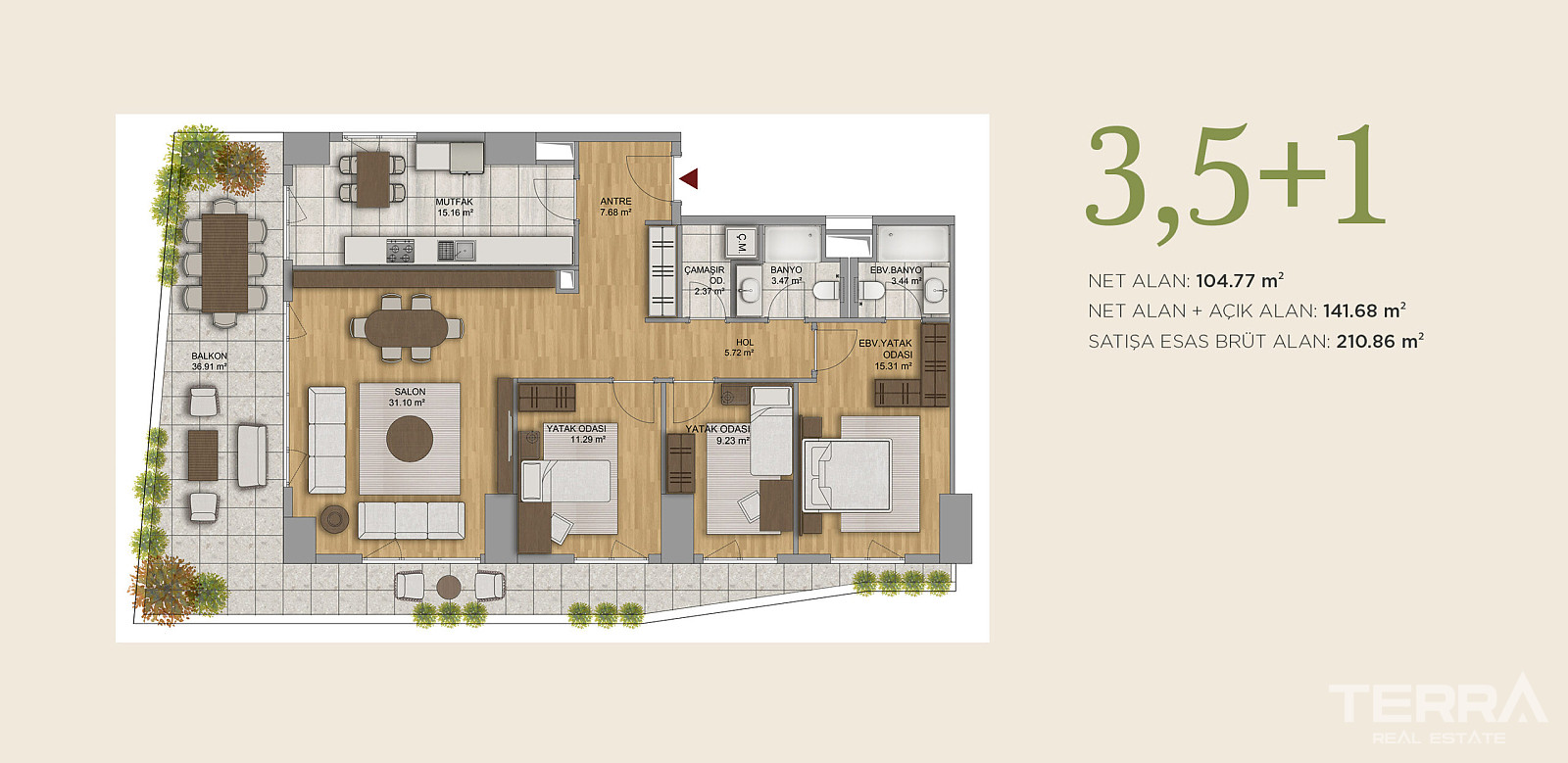 Luxury Apartments for Sale in Çankaya, Ankara, Turkey - 115740