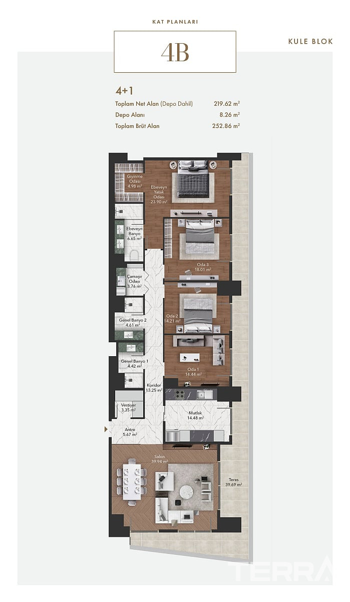 Luxury Apartments for Sale in Ankara, Çankaya - 115795