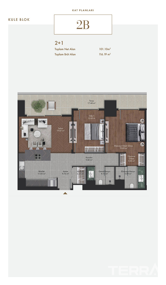 Luxury Apartments for Sale in Ankara, Çankaya - 115803