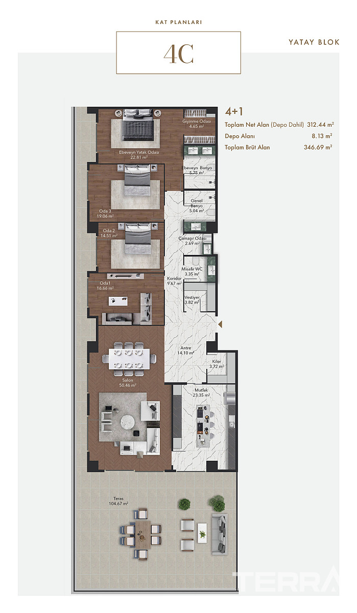Luxury Apartments for Sale in Ankara, Çankaya - 115809