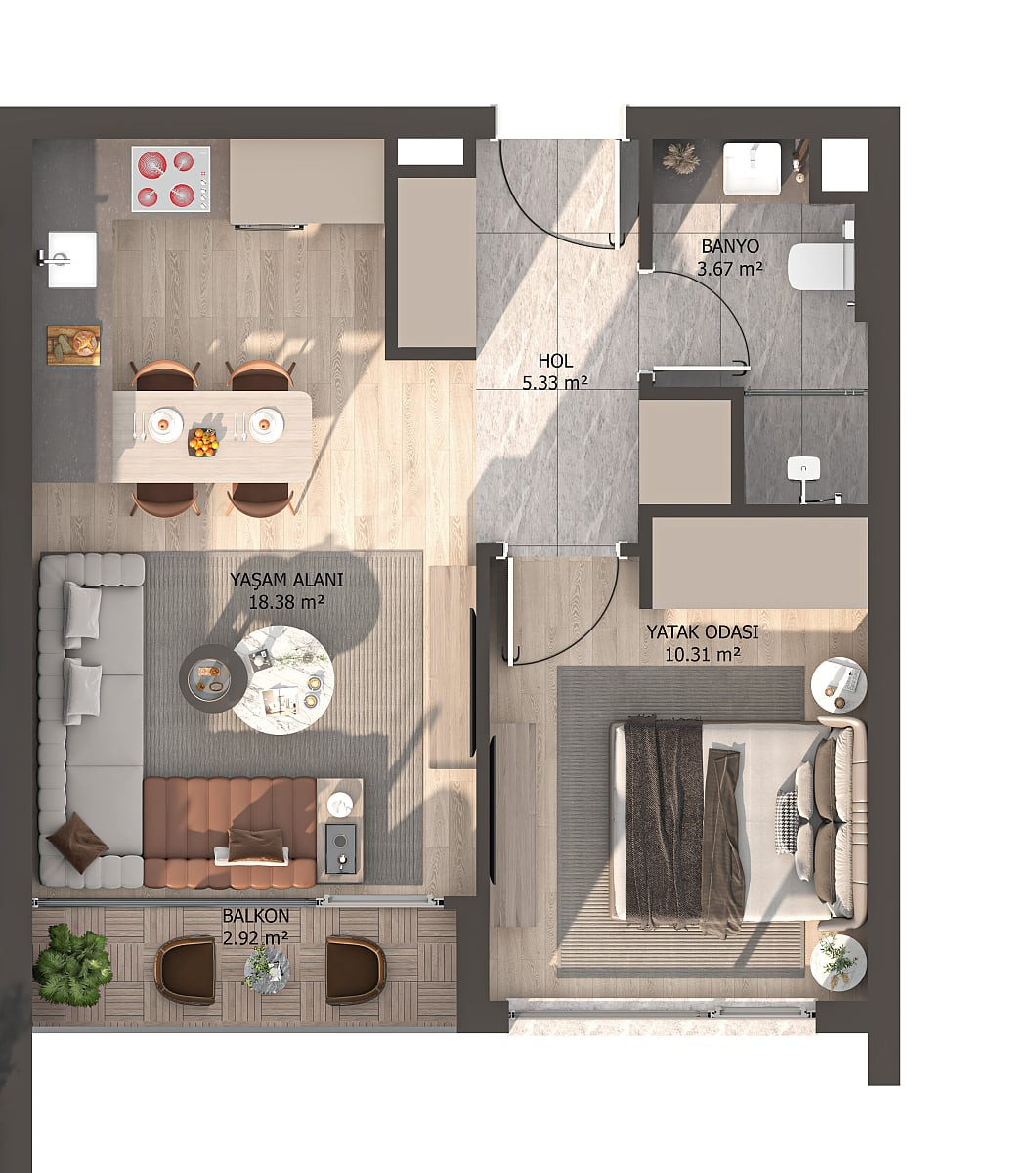 Apartments for Sale in Yenimahalle, Ankara, Turkey - 115831