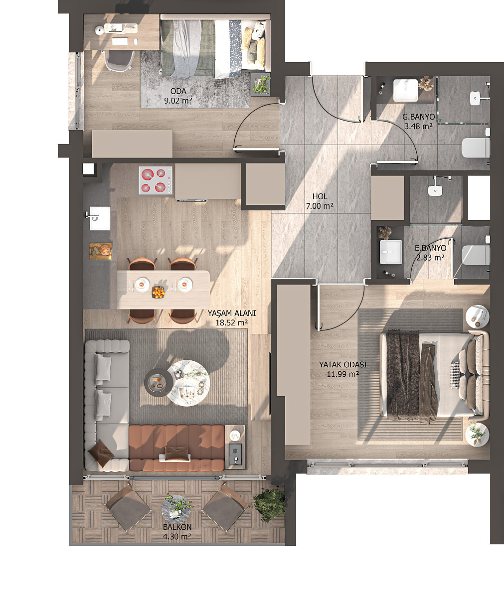 Apartments for Sale in Yenimahalle, Ankara, Turkey - 115833