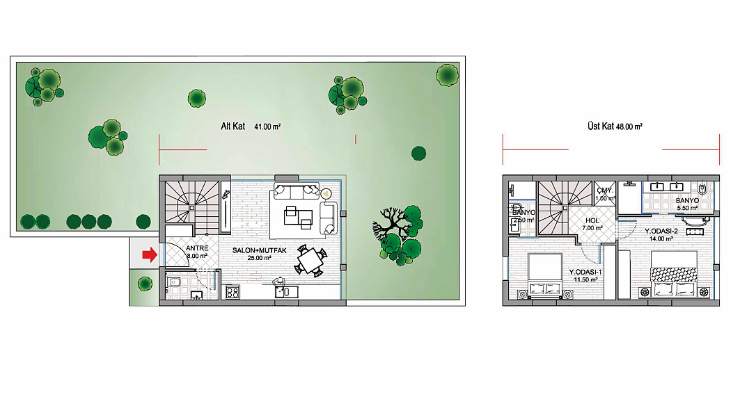 Semi-Detached Villas for Sale in Ankara, Gölbaşı - 115933