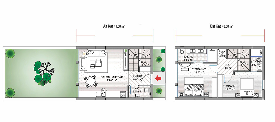 Semi-Detached Villas for Sale in Ankara, Gölbaşı - 115935