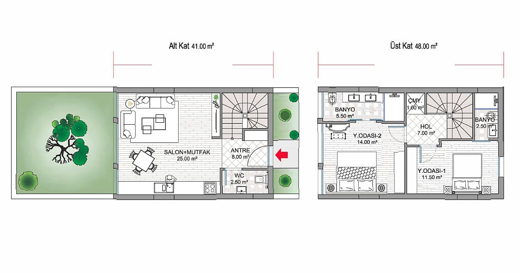 Semi-Detached Villas for Sale in Ankara, Gölbaşı - 115936
