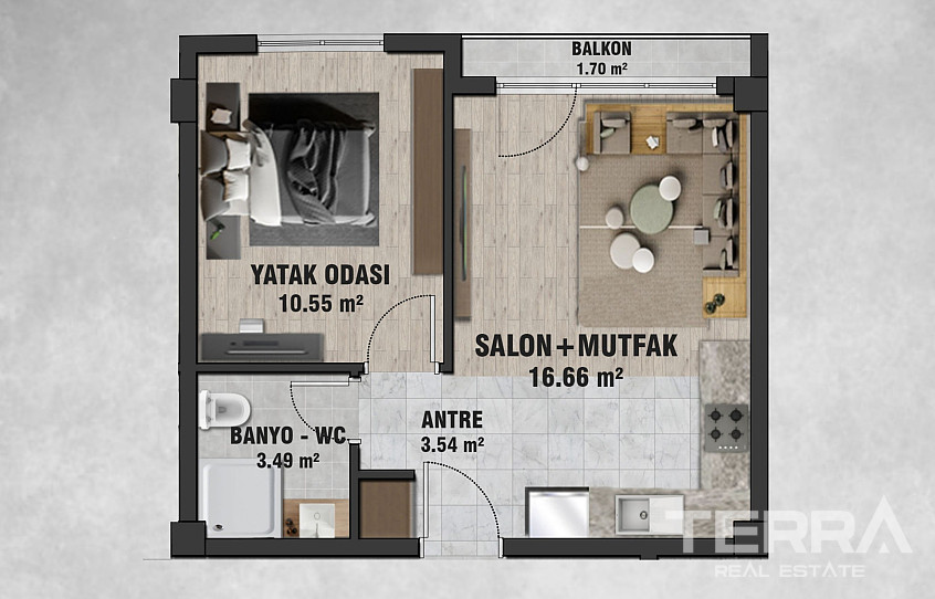 Central Apartments for Sale in Çankaya, Ankara, Turkey - 116022