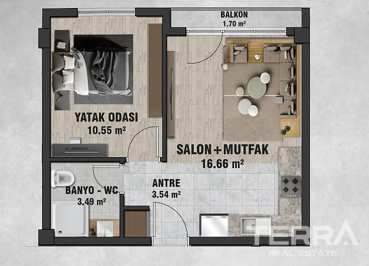 Central Apartments for Sale in Çankaya, Ankara, Turkey - 116023