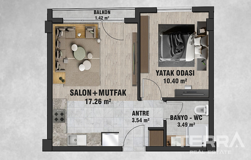 Central Apartments for Sale in Çankaya, Ankara, Turkey - 116024