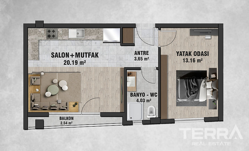 Central Apartments for Sale in Çankaya, Ankara, Turkey - 116026