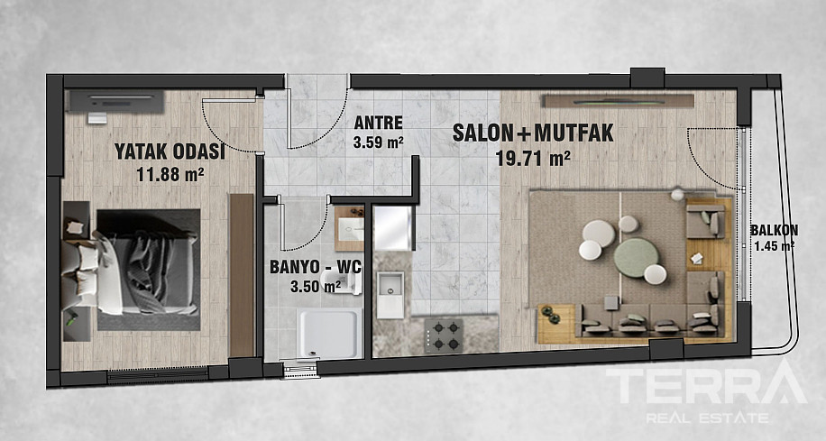 Central Apartments for Sale in Çankaya, Ankara, Turkey - 116027