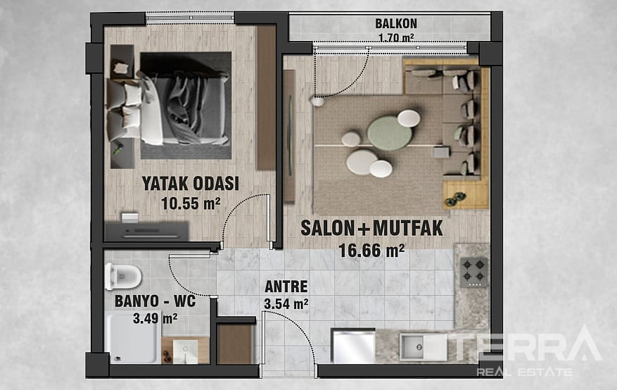 Central Apartments for Sale in Çankaya, Ankara, Turkey - 116029