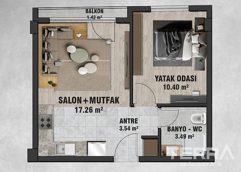 Central Apartments for Sale in Çankaya, Ankara, Turkey - 116030