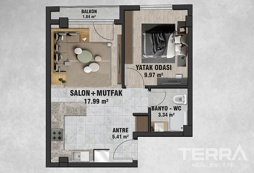Central Apartments for Sale in Çankaya, Ankara, Turkey - 116031