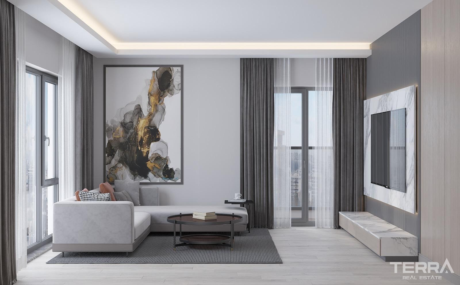 Forest and City View Apartments for Sale in Ankara, Çankaya - 116092