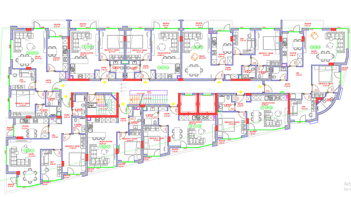Forest and City View Apartments for Sale in Ankara, Çankaya - 116110
