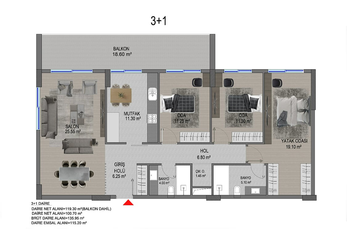 Luxury Apartments for Sale in Ankara, Etimesgut, Altay - 116181