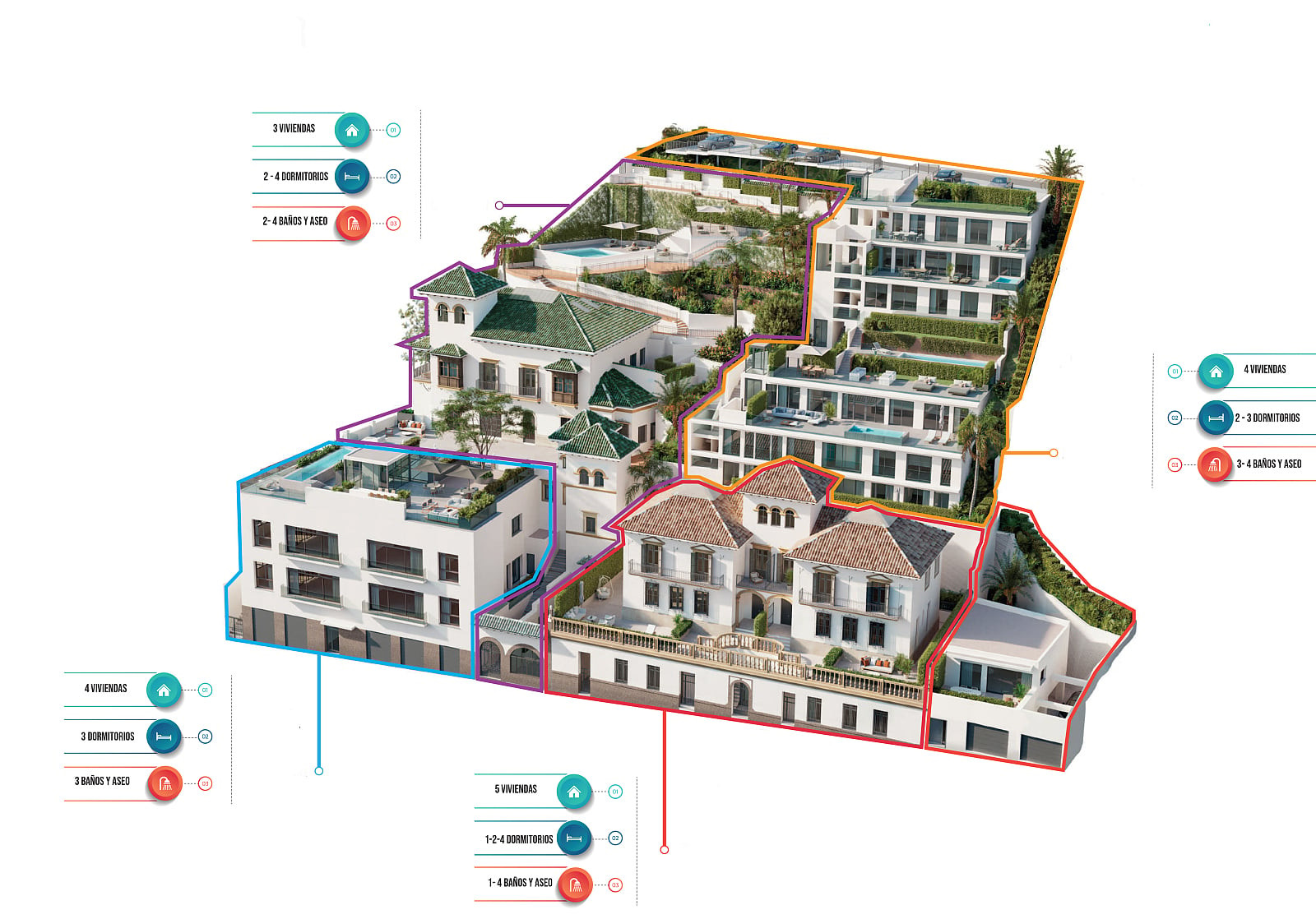Apartments in a Historical Building for Sale in Málaga, Costa del Sol - 116666