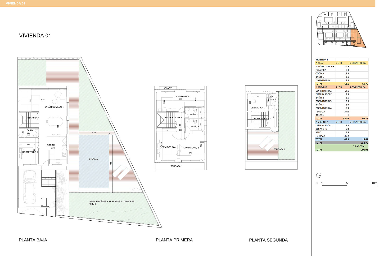Semi-Detached Villas for Sale in Estepona, Costa del Sol - 116738