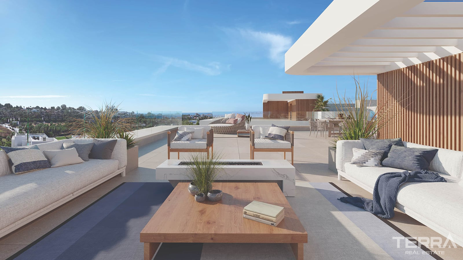 Estepona, Golden Triangle'da Satılık Deniz Manzaralı Villalar - 117015