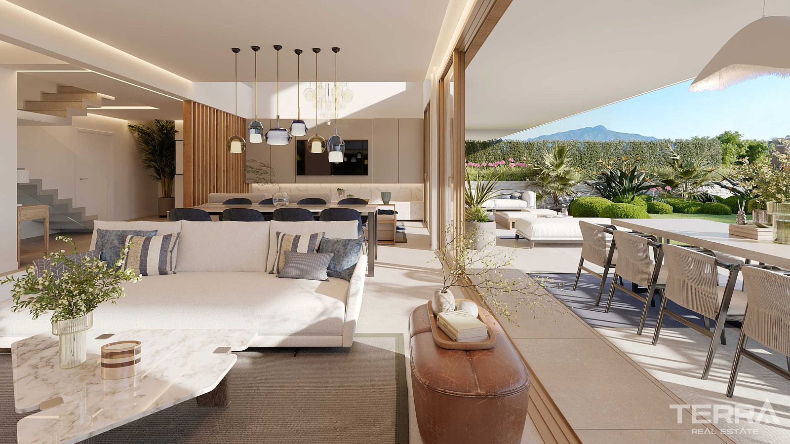 Estepona, Golden Triangle'da Satılık Deniz Manzaralı Villalar - 117022