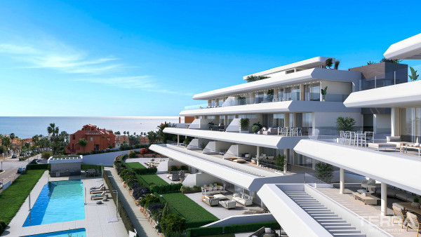 Estepona, Buenas Noches'de Satılık Deniz Manzaralı Daireler
