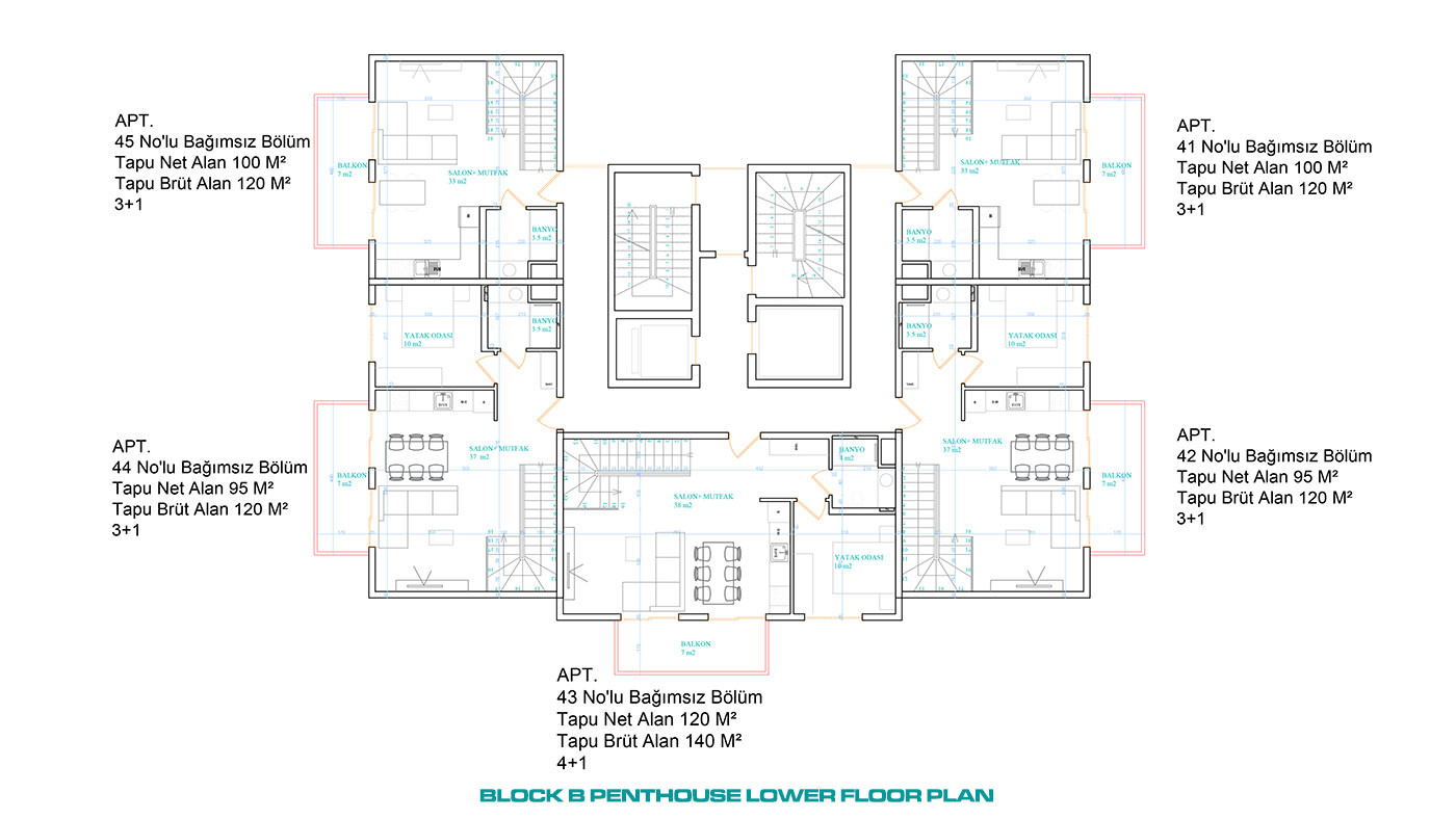 Luxury Apartments for Sale Near Cleopatra Beach in Alanya, Turkey - 117186
