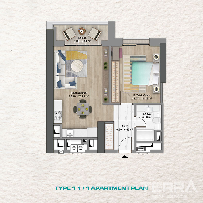 Apartments for Sale in Istanbul, Ümraniye, Turkey - 117192