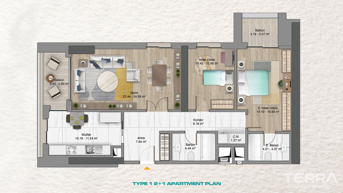 Apartments for Sale in Istanbul, Ümraniye, Turkey - 117194