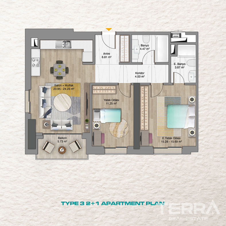 Apartments for Sale in Istanbul, Ümraniye, Turkey - 117196