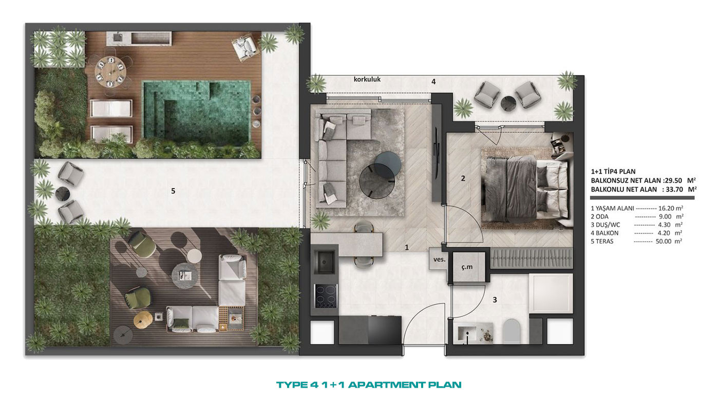 1 Bedroom Apartments for Sale in Altıntaş, Aksu, Antalya - 117218