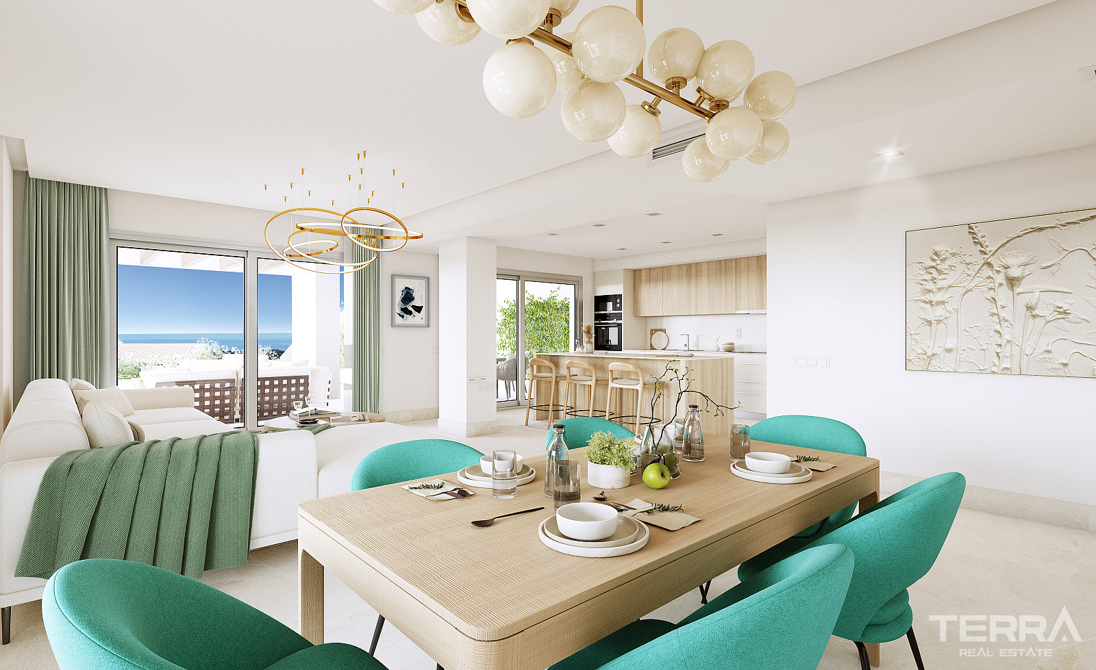 Benahavis’te Deniz Manzaralı Geniş Teraslı Sıfır Daireler - 117347