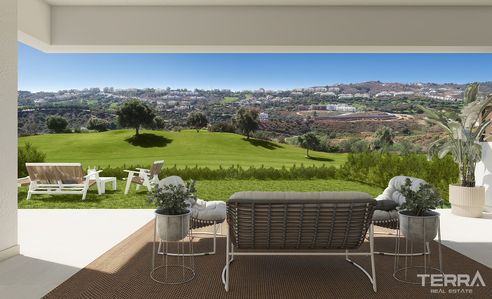 Mijas, Costa Del Sol'da Golf Sahası Manzaralı Satılık Sıfır Evler - 117785