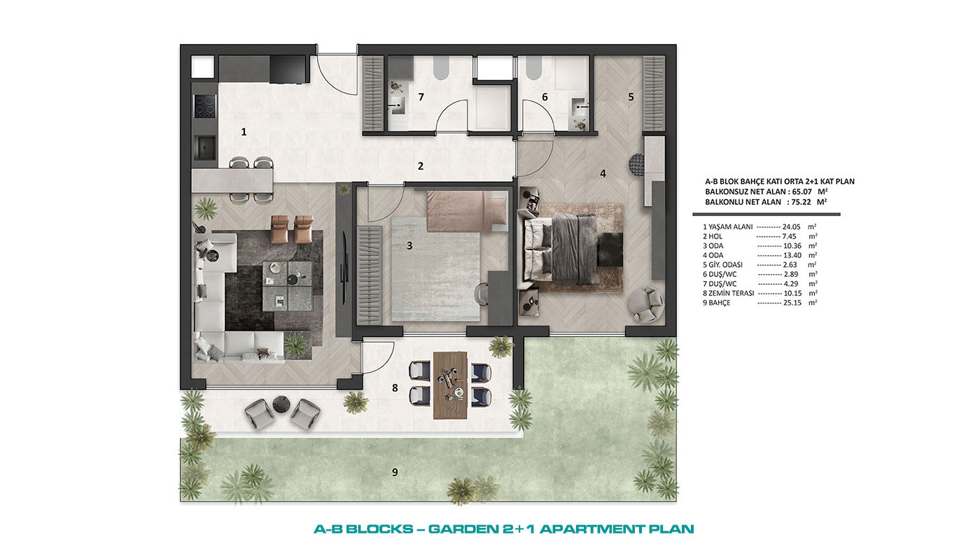 2 Bedroom Apartments for Sale in Altıntaş, Antalya - 118562