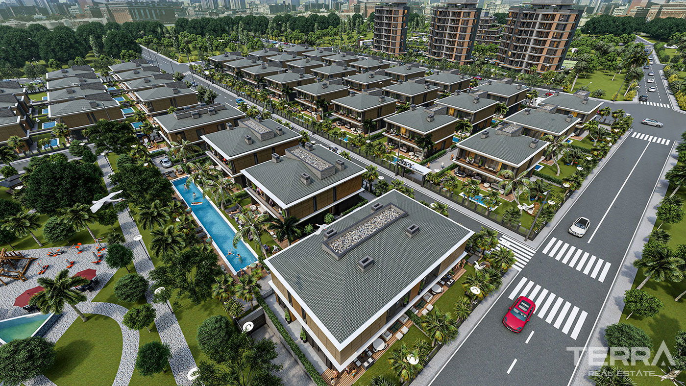 Semi-Detached Villas for Sale in Ermenek, Lara, Antalya - 118568
