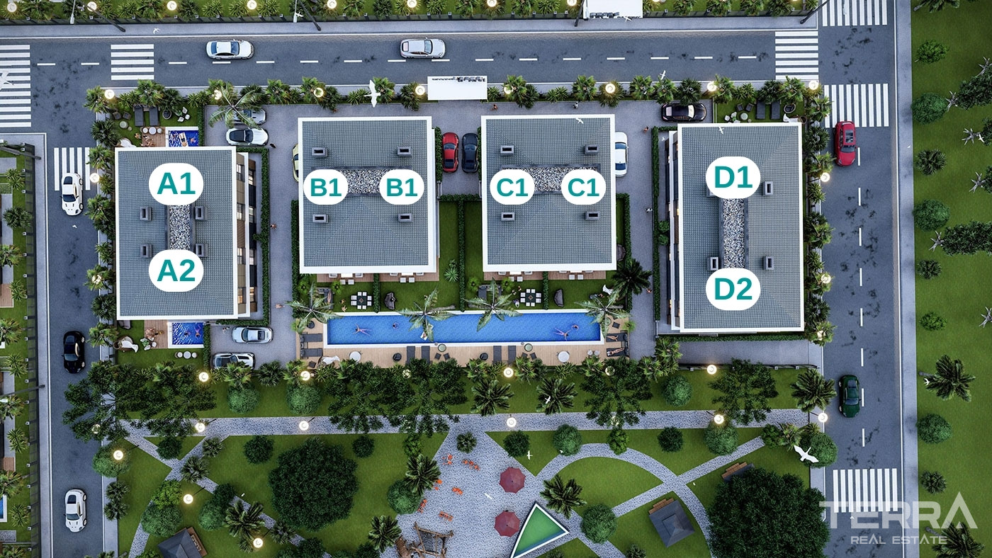 Semi-Detached Villas for Sale in Ermenek, Lara, Antalya - 118575