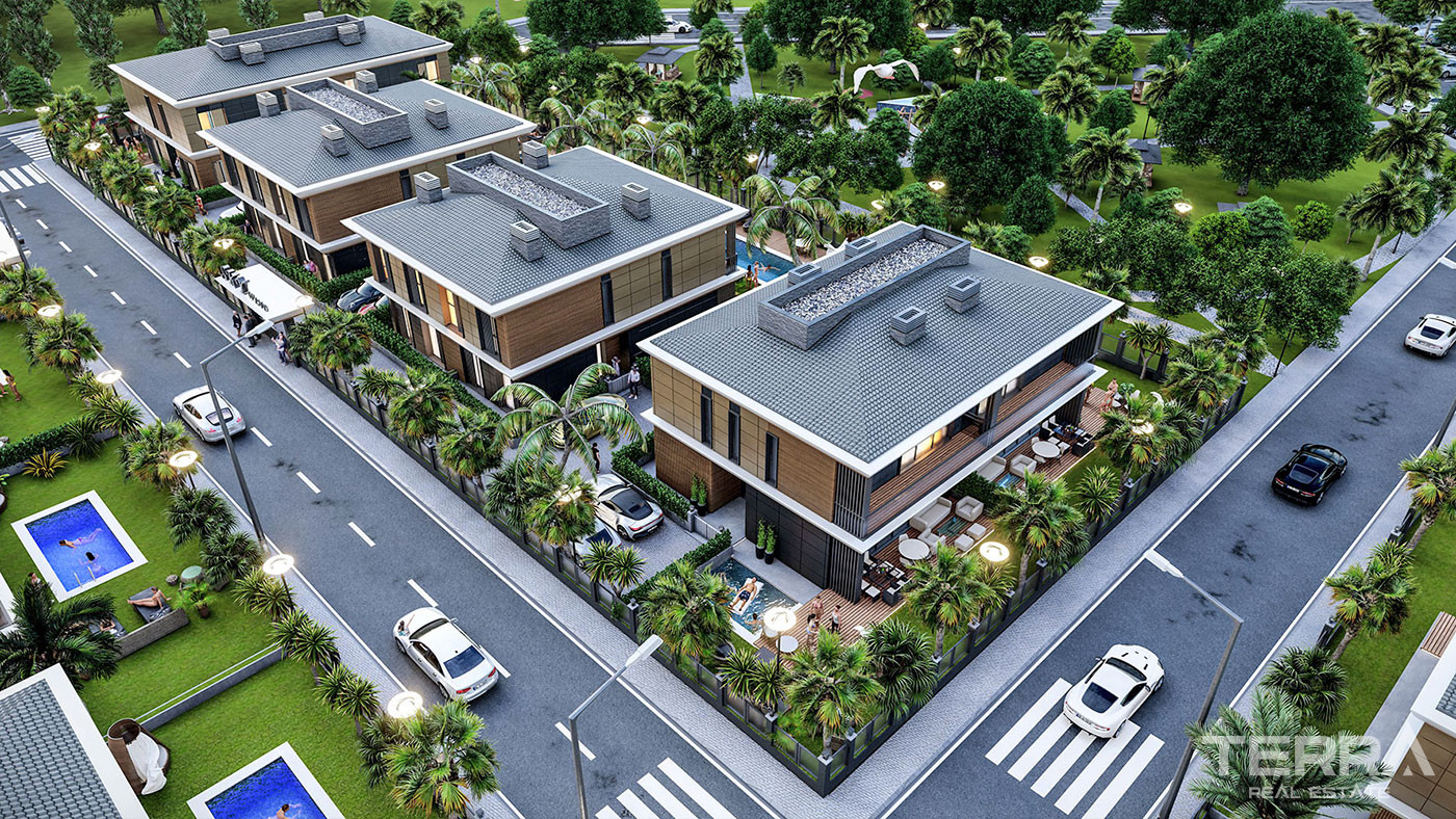 Semi-Detached Villas for Sale in Ermenek, Lara, Antalya - 118577