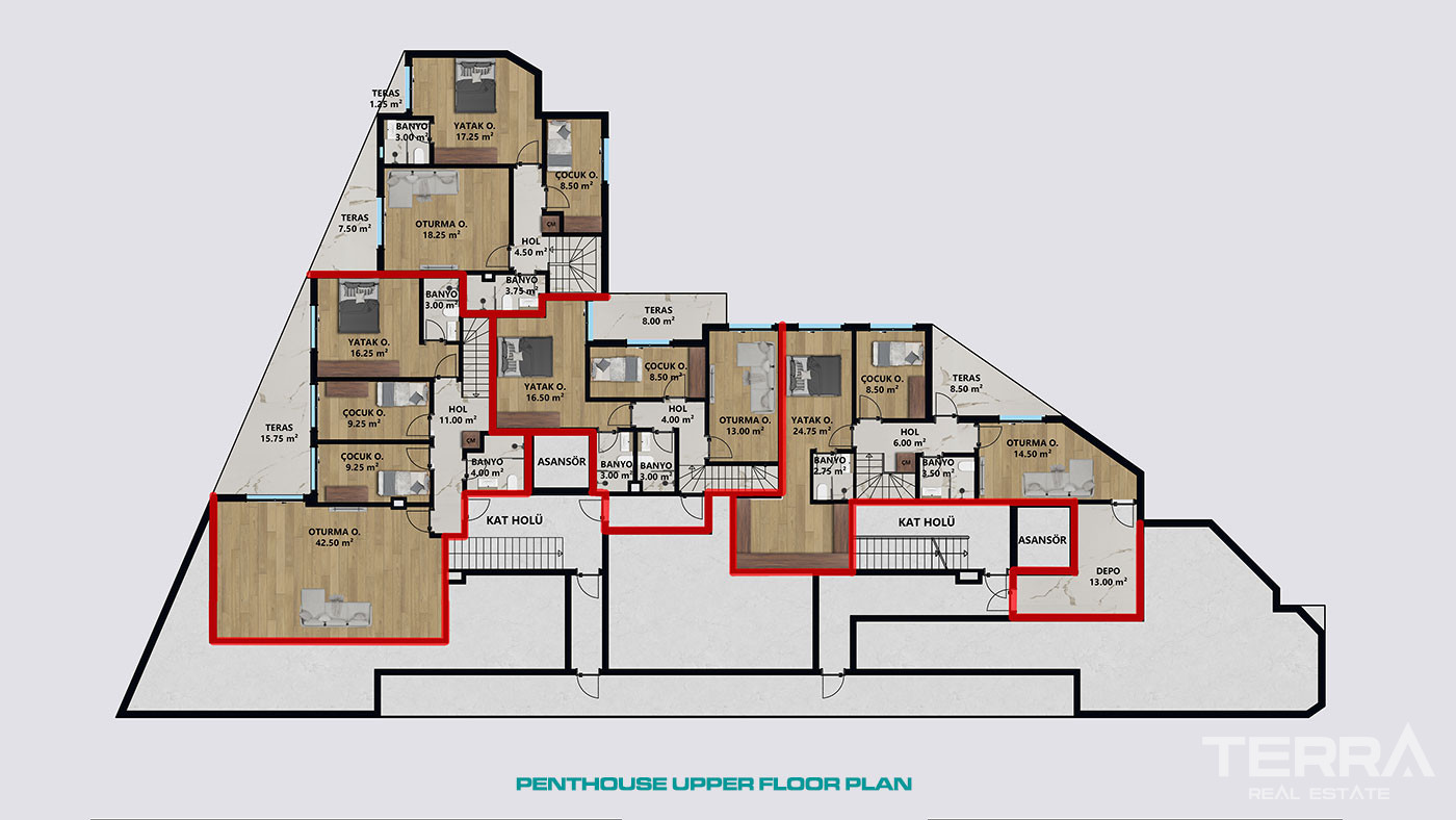 Apartments for Sale in Muratpaşa, Antalya City Center, Turkey - 118684