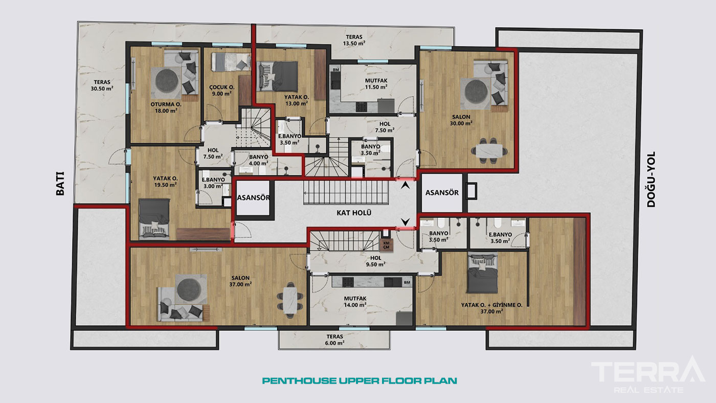 Leiligheter til salgs i Antalya sentrum, Muratpaşa, Tyrkia - 118708