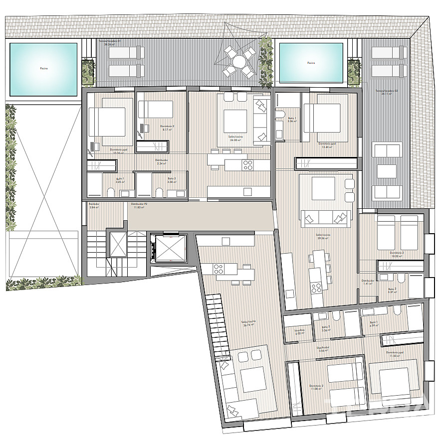 Apartments with Private Pools for Sale in Estepona, Costa del Sol - 119099
