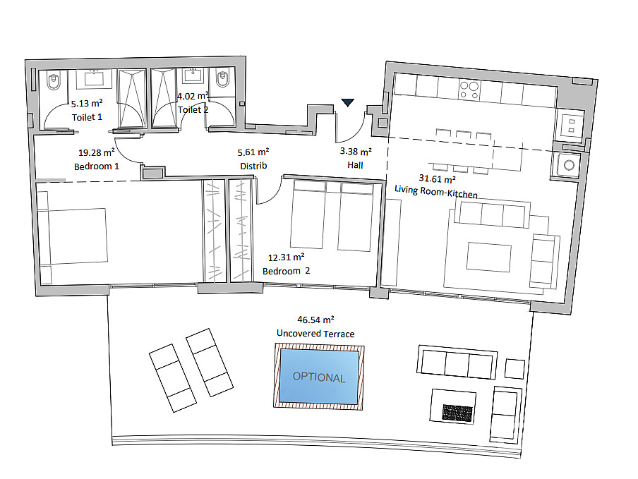 Sea View Apartments for Sale in Fuengirola, Costa del Sol - 119331