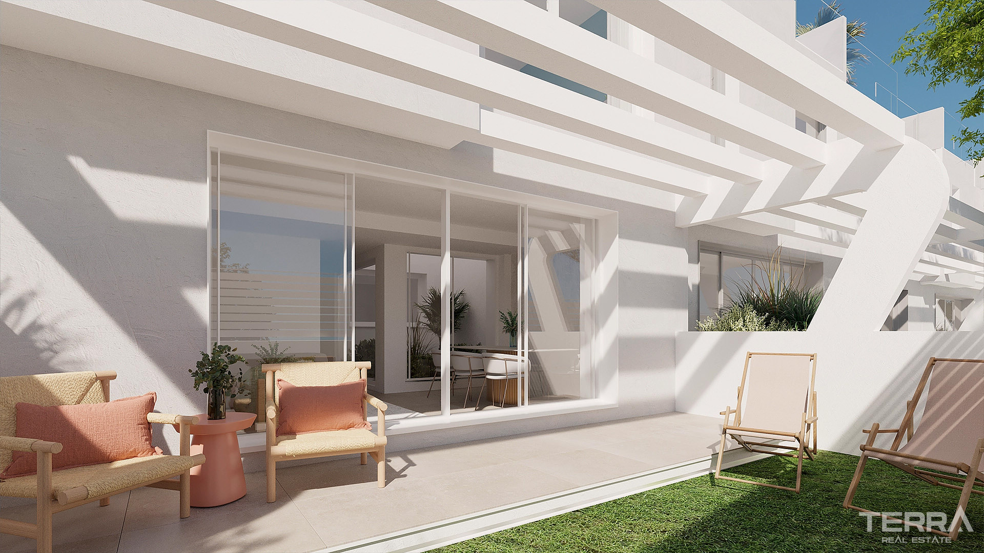 Estepona'da Şehir ve Deniz Manzaralı Satılık Bitişik Nizam Evler - 119367