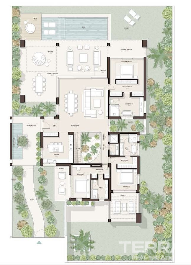 İspanya, Estepona'da Denize Sıfır Sitede Satılık Müstakil Villalar - 120036