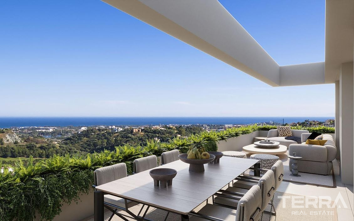 İspanya, Mijas Costa'da Golf Sahasına Komşu Satılık Modern Daireler - 119929
